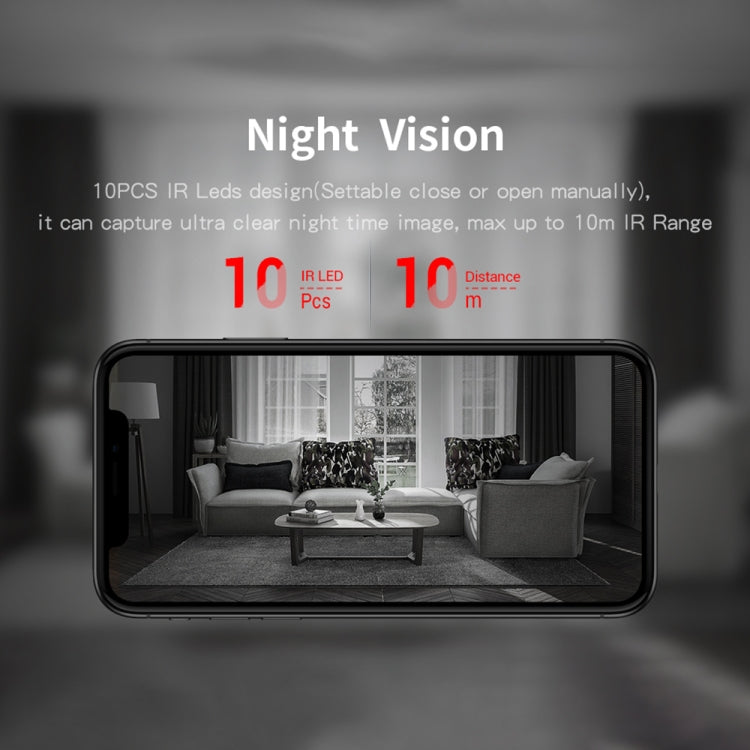 ESCAM PVR008 HD 1080P WiFi IP Camera, Support Motion Detection / Night Vision, IR Distance: 10m, AU Plug, PVR008 ESCAM PVR008 HD 1080P WiFi IP Camera, Support Motion Detection / Night Vision, IR Distance: 10m, AU Plug, PVR008